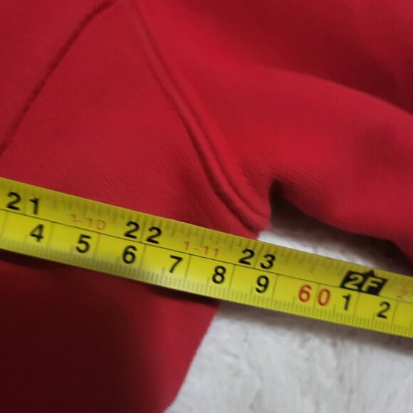 Mondetta sport zipup RED sweater Canada Flag patch size L JACKET Vintage men's - Picture 12 of 12